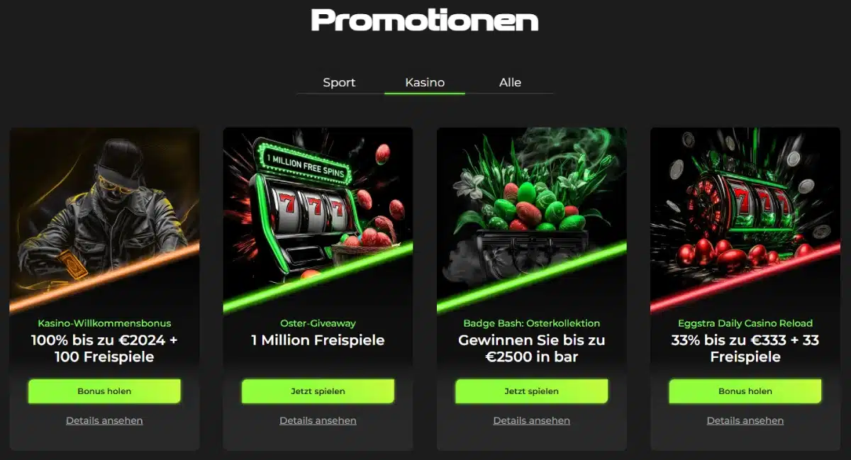 Boni und Promotionen